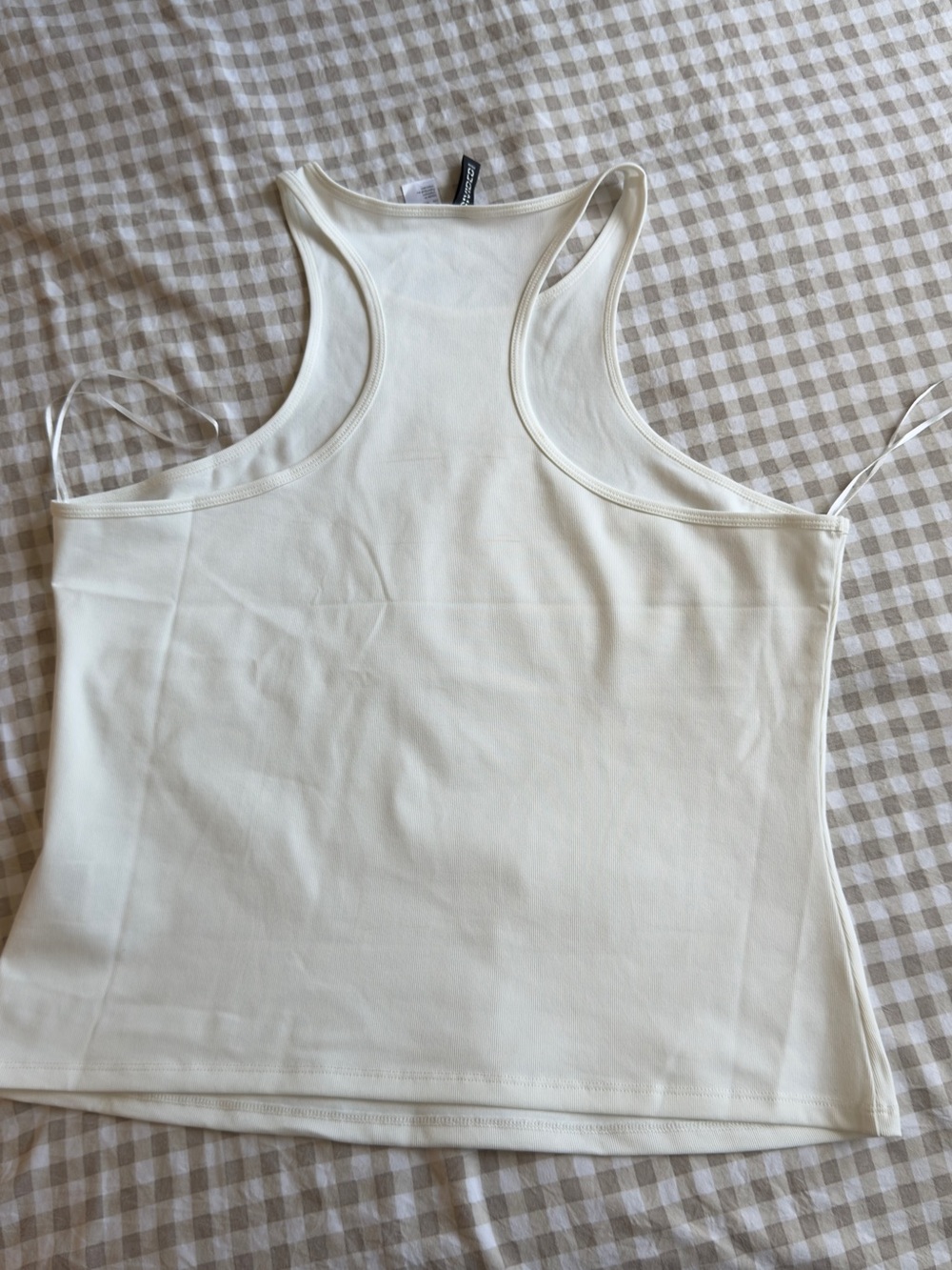 H&M Cream Racerback Tank Top - Picture 3 of 3